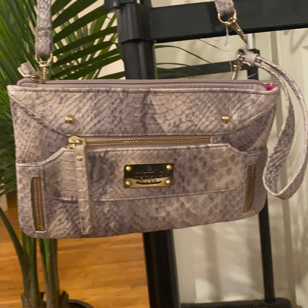 NICOLE BY NICOLE MILLER PURSE, Purple, never used